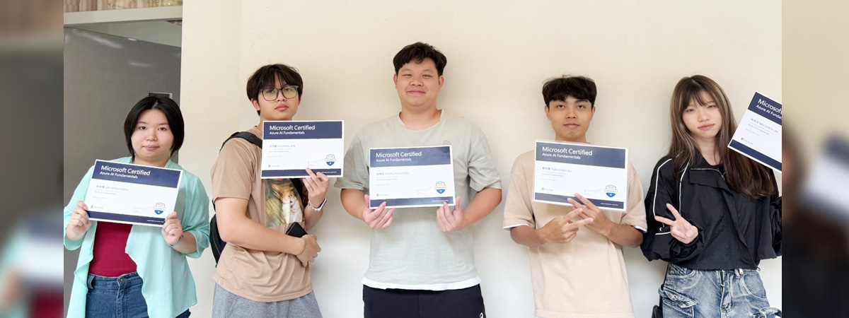 強化AI實力！本系同學成功取得微軟 Azure AI國際認證